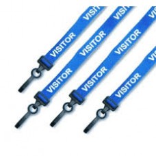 CTS-Direct AC222-VR-RB Lanyard 80cm L 15mm W - Visitor 100 Pack